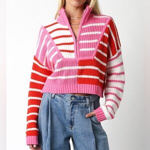 Altar’d State Knit Zip Sweater